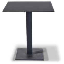 Кофейный столик "Каффе" интерьерный стол из HPL квадратный 70х70см, цвет "серый гранит"