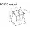 Кухонные столы Стол обеденный Halmar BOSCO KW 70 (белый)
