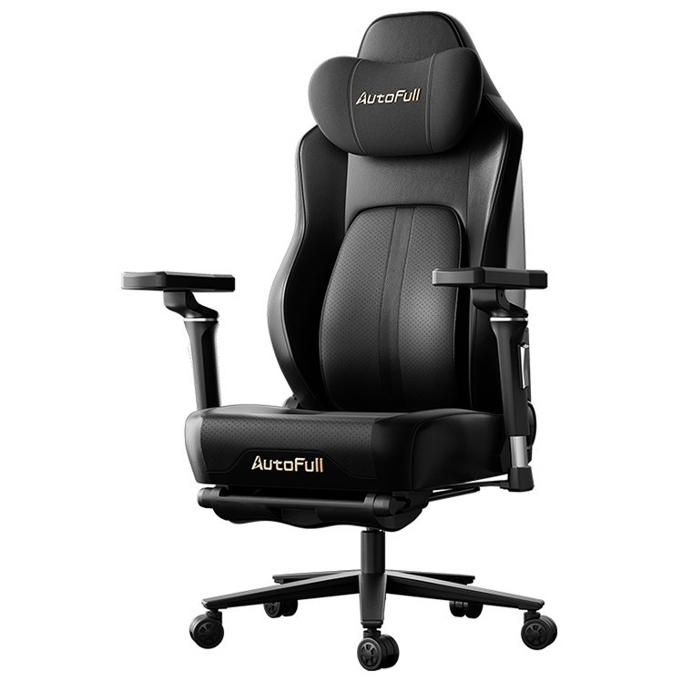 Игровые кресла Премиум игровое кресло Autofull серия M6, AFM601BGS, с поддержкой для ног, черный