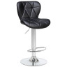 Стул барный DOBRIN BARNY, регулируемый, черный велюр (MJ9-101), хром