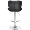 Стул барный DOBRIN BARNY, регулируемый, черный велюр (MJ9-101), хром