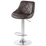 DOBRIN LOGAN барный стул с обивкой искусственной кожей, цвет коричневый