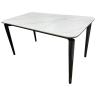 Столы Стол обеденный Блум ART2922-140W, 140х80х75 см, белая керамика/черный