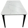 Столы Стол обеденный Блум ART2922-140W, 140х80х75 см, белая керамика/черный