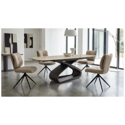 АУРУМ (AURUM) 180 бежевый мрамор TL-618 / коричневый графит