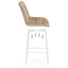 Барные стулья Алст К бежевый / белый