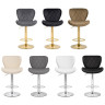Полубарные стулья Porch dark gray / golden