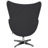 Лаунж-кресла Кресло EGG CHAIR черный, экокожа