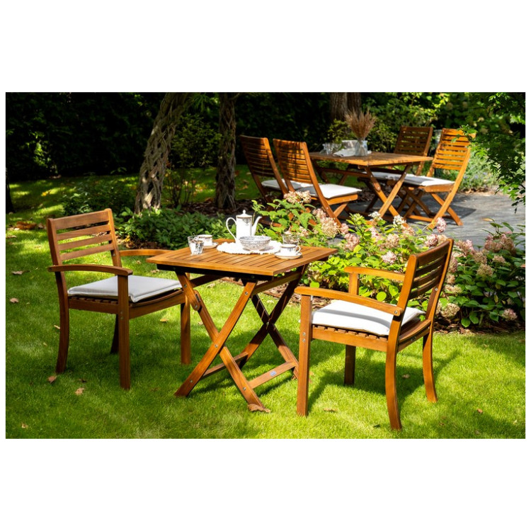 KARO Кофейный комплект из акации KARO с обеденным столом  Joygarden