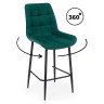 Барные стулья Челси 360 зеленый (zd 667) / черный np