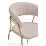Стул-кресло Kamelia 1 beige / gold