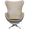 Кресло EGG CHAIR с обивкой искусственной кожей
