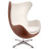 Кресло EGG CHAIR с обивкой искусственной кожей