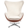 Кресло EGG CHAIR с обивкой искусственной кожей