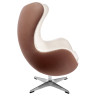 Кресло EGG CHAIR с обивкой искусственной кожей