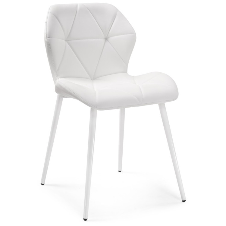 Стулья Вальд экокожа белый / белый глянец