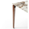 DT9307CW-140 раздвижной обеденный стол с керамической столешницей на деревянных ножках, max длина 180 см