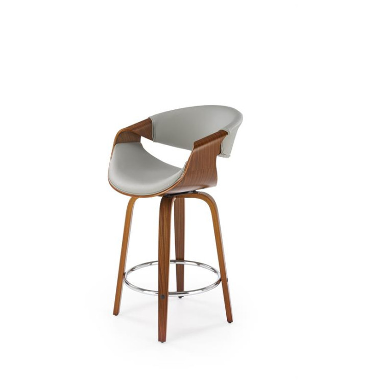 Барные стулья Барный стул Halmar H-123 (серый/орех)