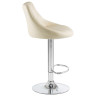 DOBRIN LOGAN барный стул с обивкой искусственной кожей, цвет кремовый