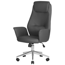 Недорогие кресла для руководителя. DOBRIN COLTON серый Кресло руководителя