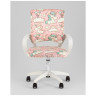 Детские компьютерные кресла Кресло офисное TopChairs Simple SN Junior принт Unicorns пластик белый