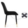 Стулья Seda-1 black / gold / black