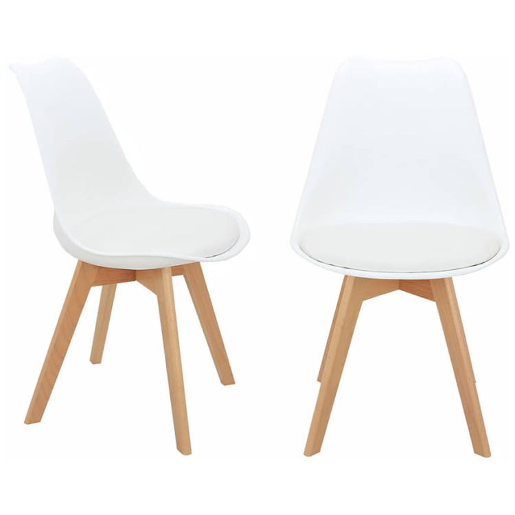 Стулья Комплект из 2-х стульев Eames Bon белый