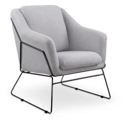 Кресло Halmar SOFT 2 (серый/черный)