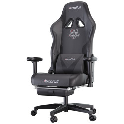 Премиум игровое кресло Autofull серия C3, AF050DS, с поддержкой для ног, черный