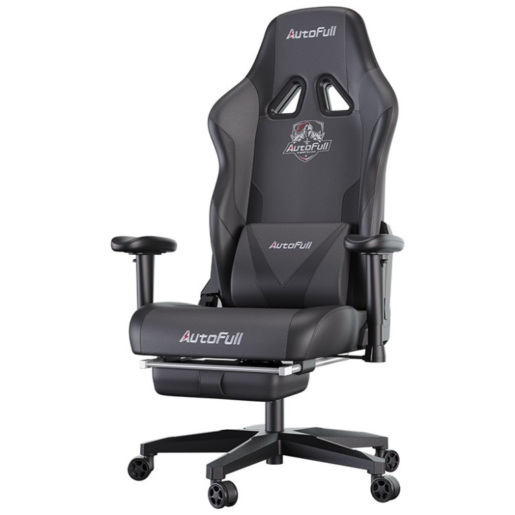 Игровые кресла Премиум игровое кресло Autofull серия C3, AF050DS, с поддержкой для ног, черный