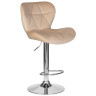 Стул барный DOBRIN BARNY, регулируемый, бежевый велюр (MJ9-10), хром