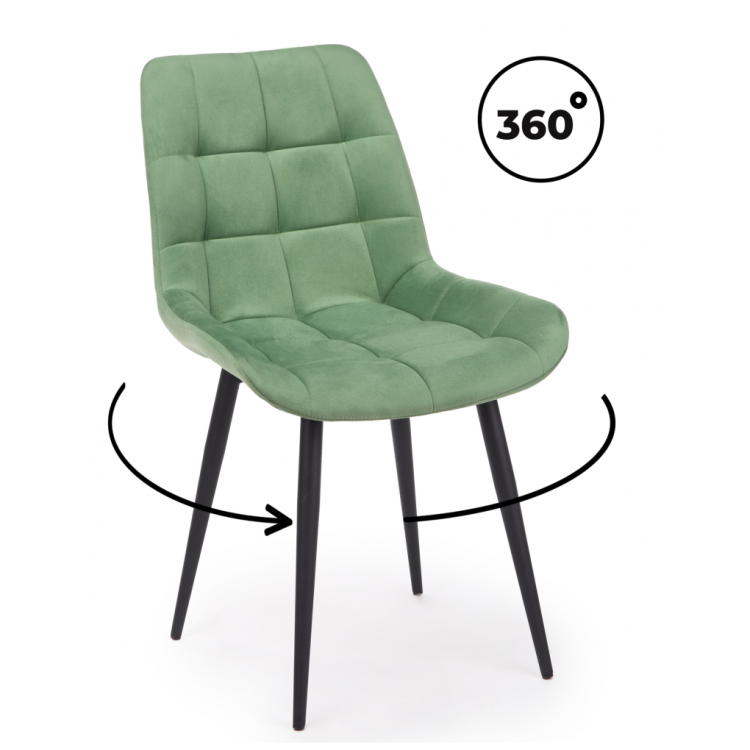 Стулья Челси 360 К фисташковый (zd 651) / черный