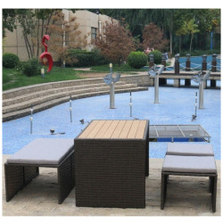 Плетеный диван-трансформер S330A-W63 Brown