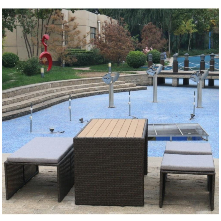 Диваны из искусственного ротанга Плетеный диван-трансформер S330A-W63 Brown