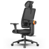 Эргономичное компьютерное кресло FoxGear NETZ модель E, черный