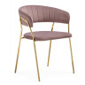 Стулья на металлокаркасе Kamelia 1 light purple /gold