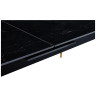 Керамические столы DT303 Стол обеденный расклад. Shashi black 180-220*90, керамич. столешница, основание металл черный