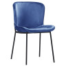 Стулья FYC266/DC266 Стул мягкий, СИНИЙ велюр, каркас металл черный