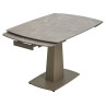 BALDE 120 обеденный стол с керамической столешницей, цвет бежевый мрамор (MATT LATTE STONE SOLID CERAMIC) ®DISAUR