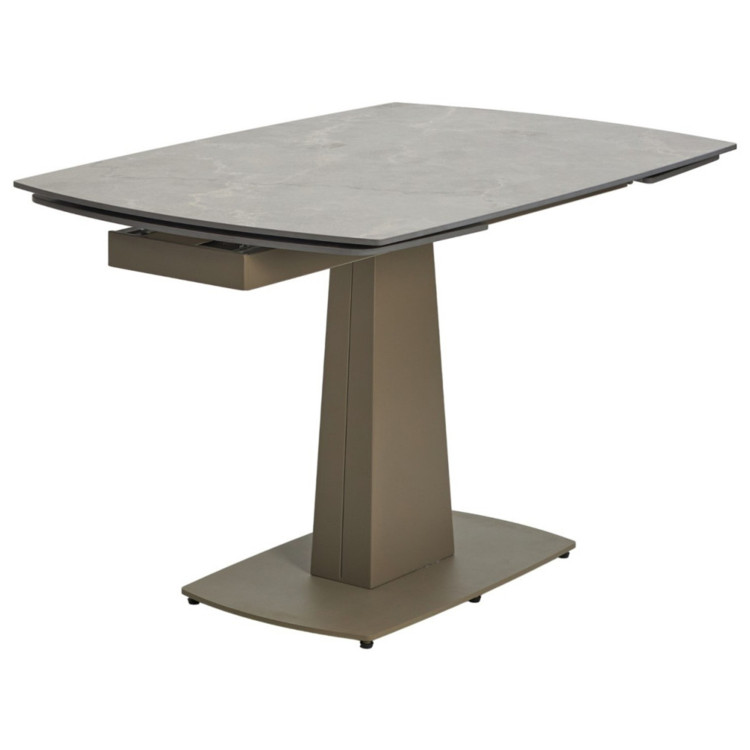 BALDE 120 обеденный стол с керамической столешницей, цвет бежевый мрамор (MATT LATTE STONE SOLID CERAMIC) ®DISAUR