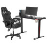Игровые столы Компьютерный геймерский стол Epic 120х60х75 с LED подсветкой, подстаканником, крючком для наушников