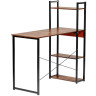 Компьютерные столы Стол письменный с полками Frame 100x45x110 см, светлое дерево, белый