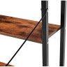 Компьютерные столы Стол письменный с полками Frame 100x45x110 см, светлое дерево, белый