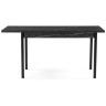 Деревянные столы Центавр 120(160)х70х76 файерстоун / черный матовый