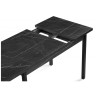 Деревянные столы Центавр 120(160)х70х76 файерстоун / черный матовый
