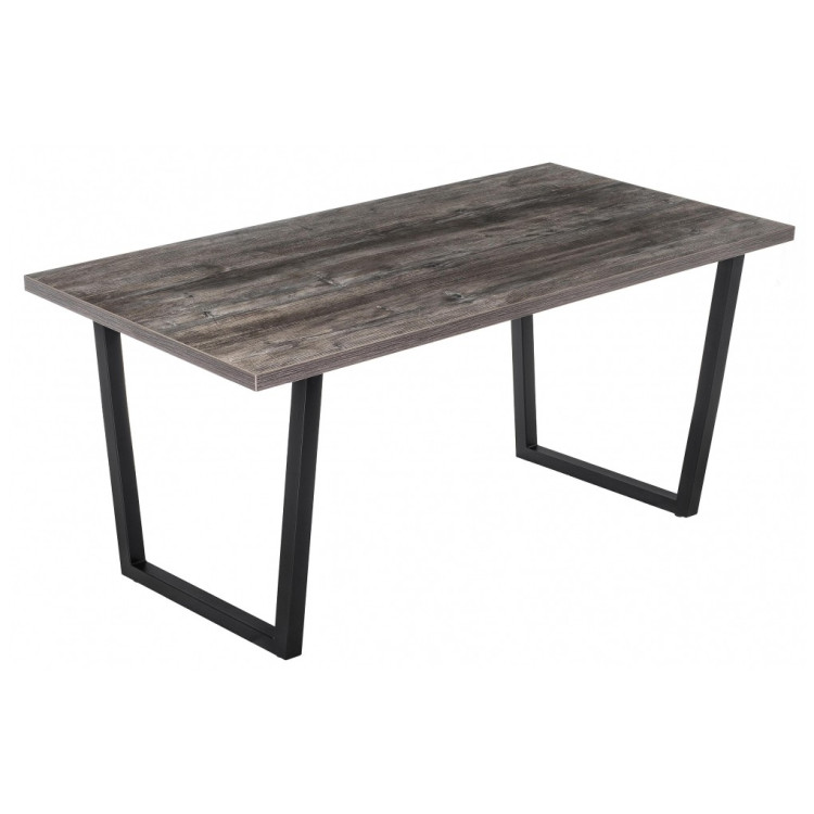 Деревянные столы Эльпатия 150 дуб рошелье / черный матовый