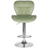 Стул барный DOBRIN BARNY, регулируемый, мятный велюр (MJ9-87), хром