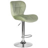 Стул барный DOBRIN BARNY, регулируемый, мятный велюр (MJ9-87), хром