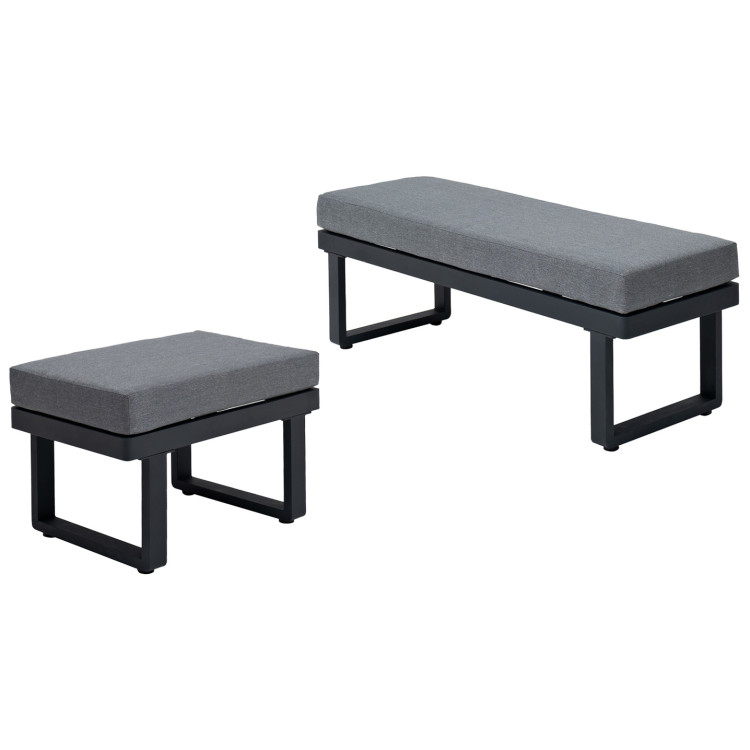 TOPA Набор оттоманок из алюминия TOPA