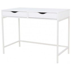 недорогие компьютерные столы. ДЕЙЛ белый шелк Стол компьютерный